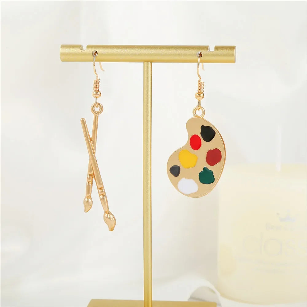 Artistic Brush Drop Earrings
