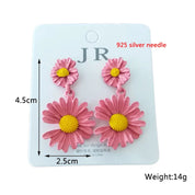 Double-Layer Floral Earrings