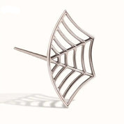 Spider Web Design Stud Earrings