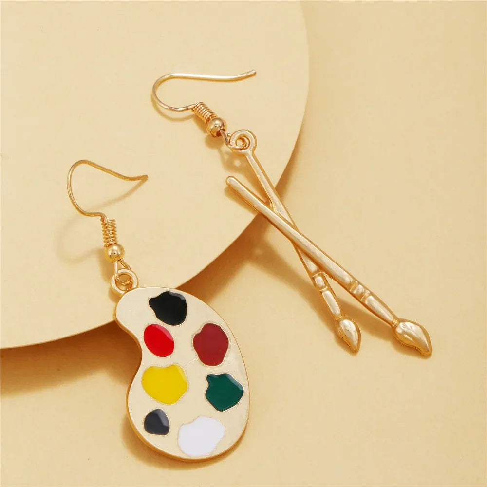 Artistic Brush Drop Earrings