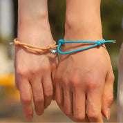 2-Piece Couple Charm Bracelet Set