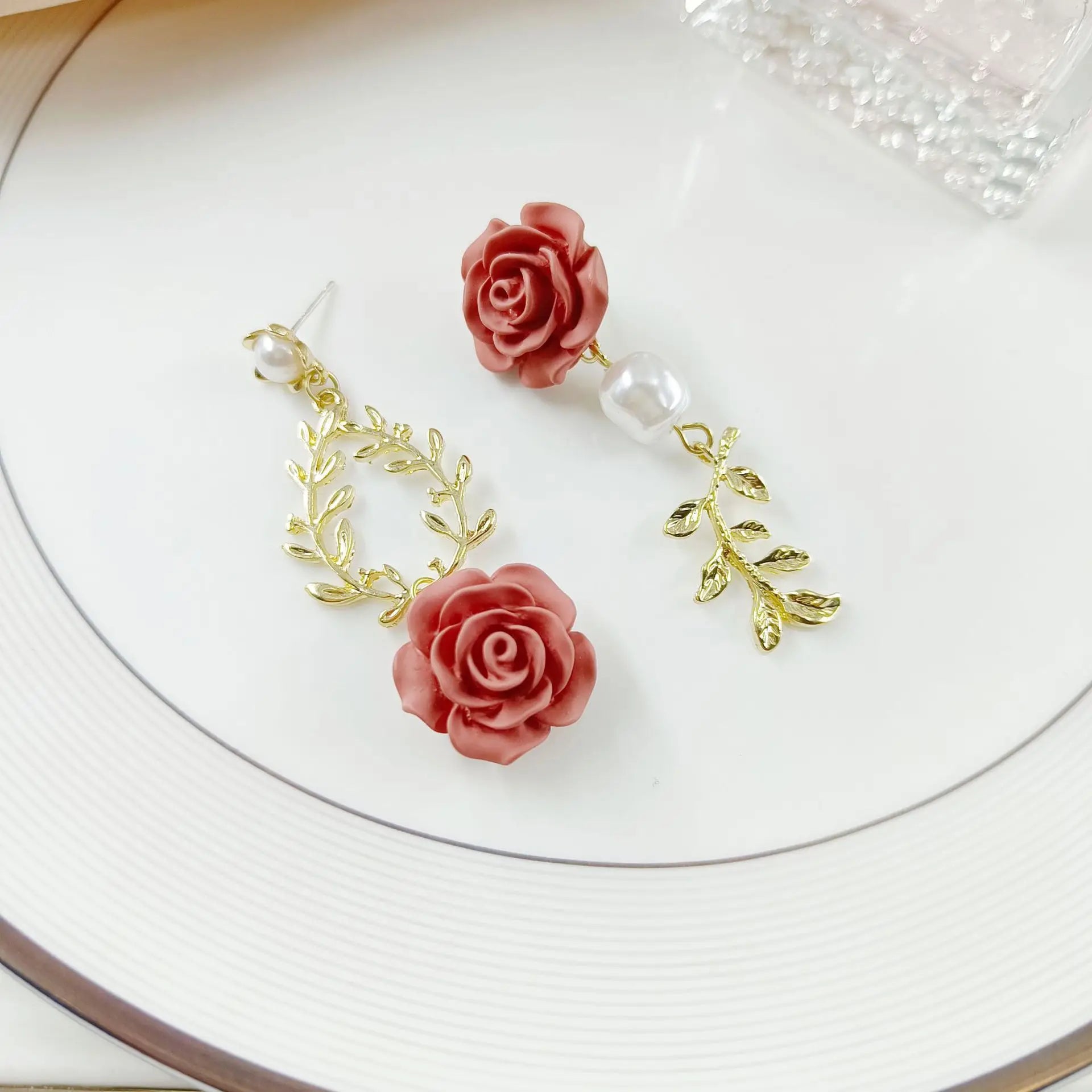 “Rose” French Earrings