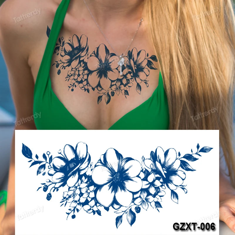 Temporary Chest Tattoo