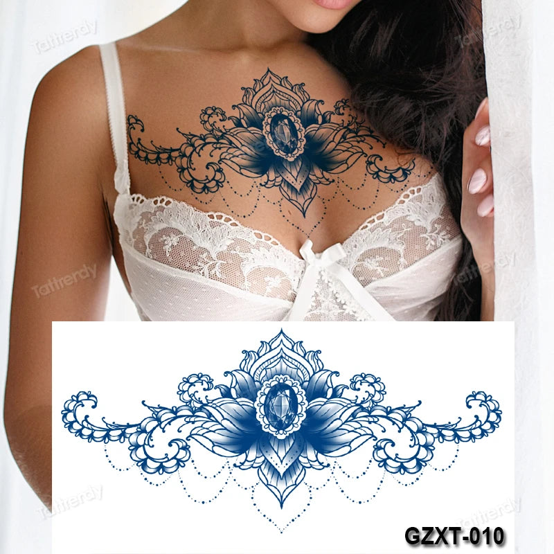 Temporary Chest Tattoo