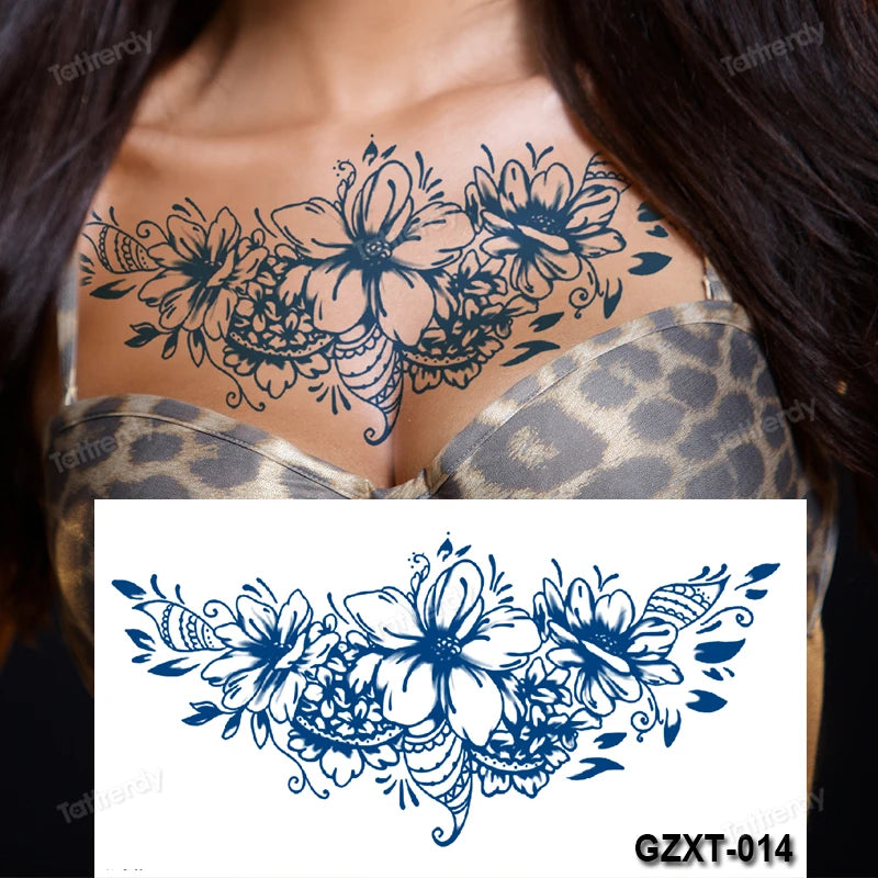 Temporary Chest Tattoo