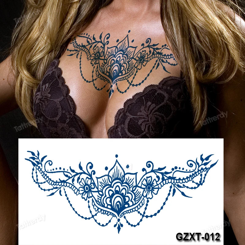 Temporary Chest Tattoo