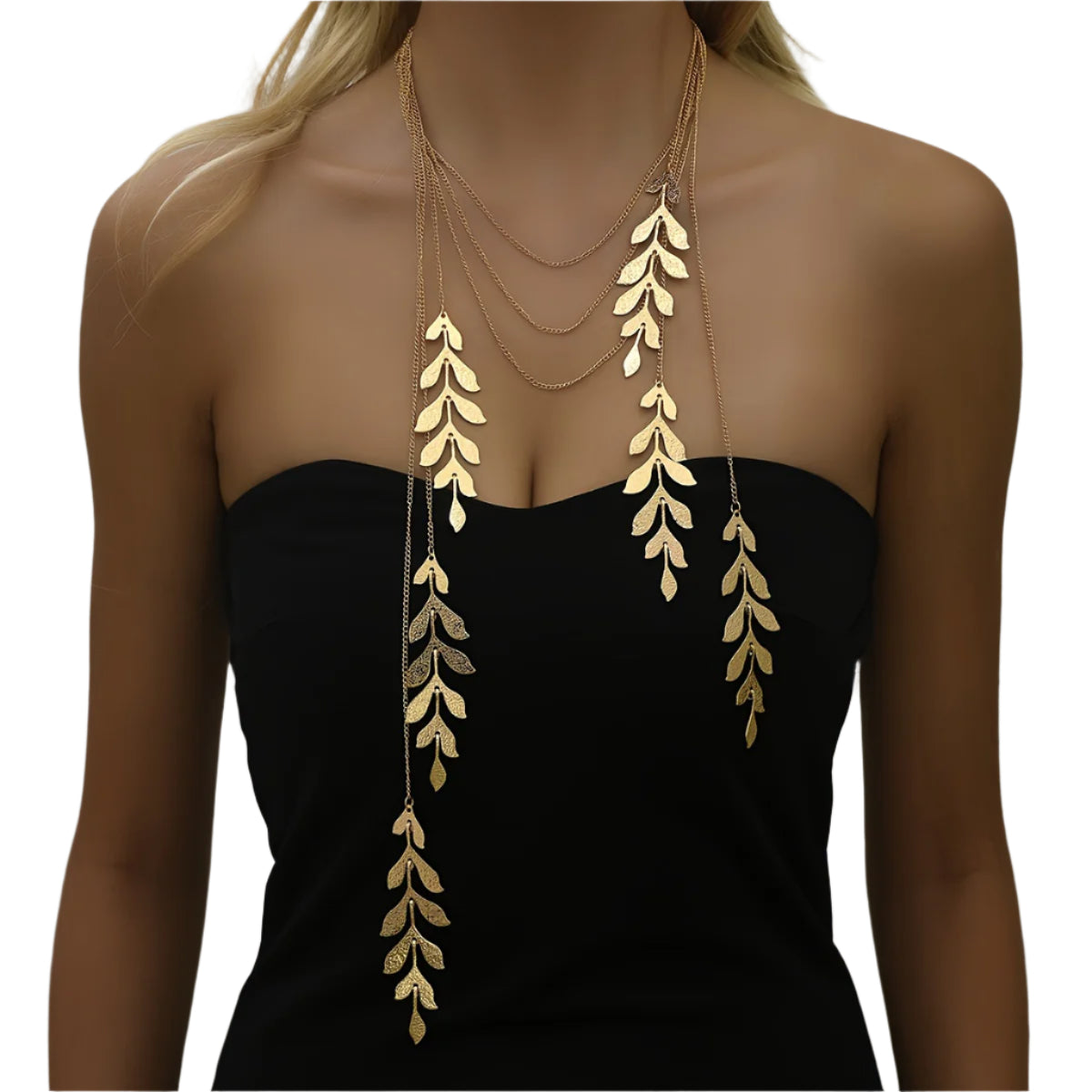 Luxury Multi-Layered Leaf Necklace