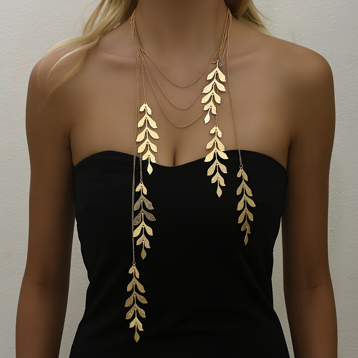Luxury Multi-Layered Leaf Necklace