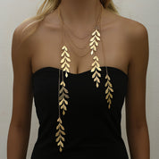 Luxury Multi-Layered Leaf Necklace