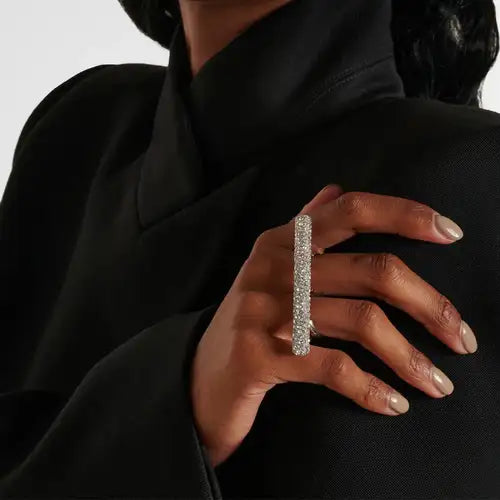 Silver Statement Ring for Index Finger