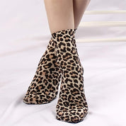 Elegant Women’s Fishnet Socks with Leopard Pattern – 1 Pack: Lightweight, Durable, and Soft…