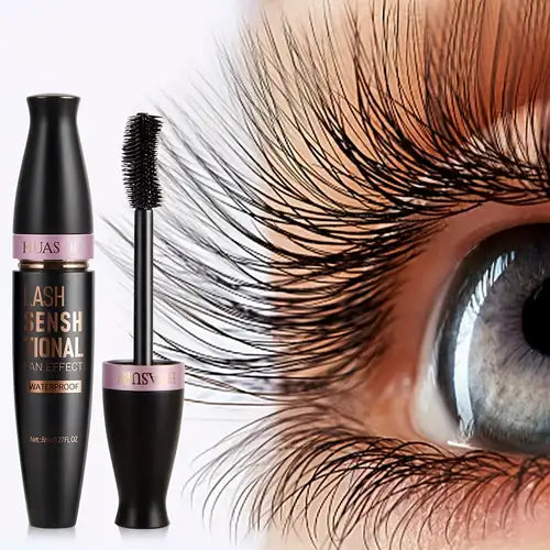 3D Fiber Long-Lasting Black Mascara – Waterproof Lash Extender