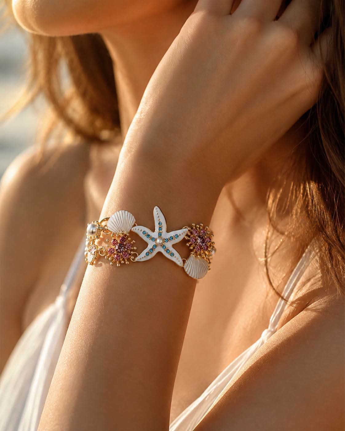 White Bracelet Seashell