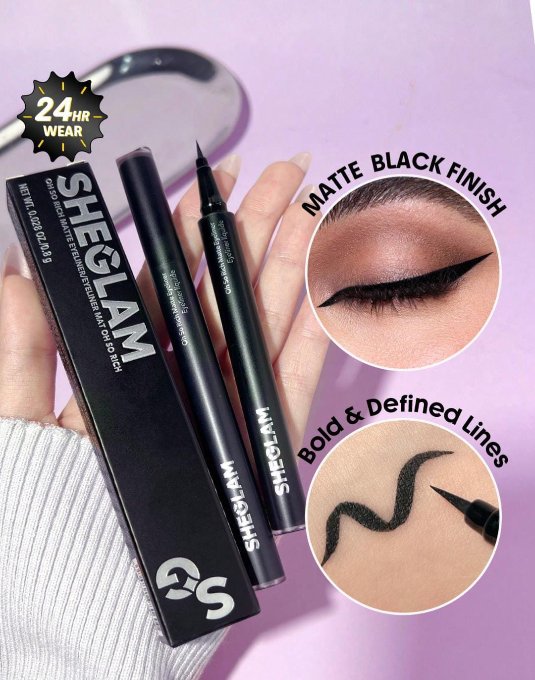 SHEGLAM Oh So Rich Waterproof Matte Liquid Eyeliner