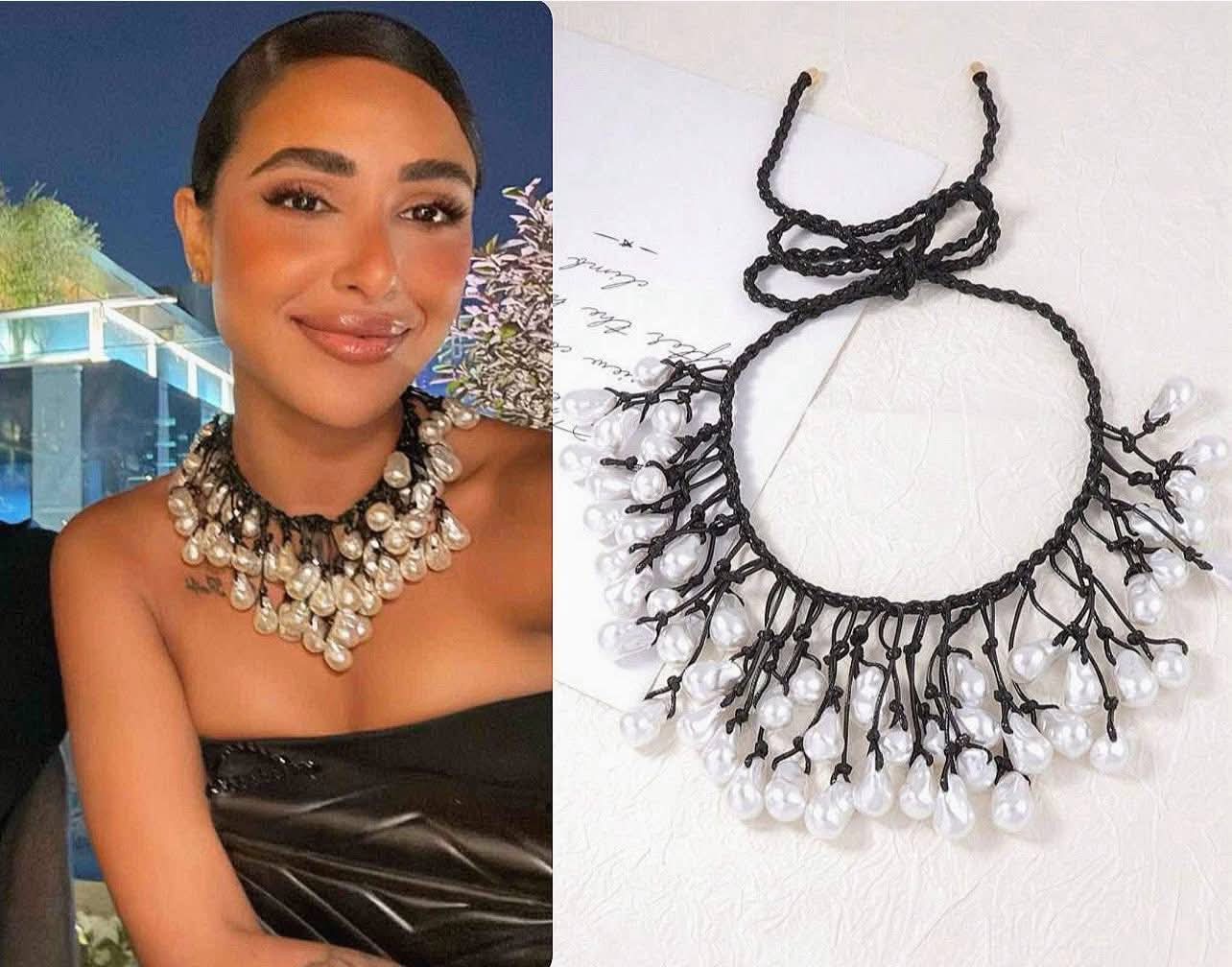 Baroque Pearl Macramé Fringe Necklace