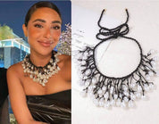Baroque Pearl Macramé Fringe Necklace