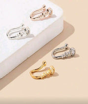 1pc Delicate And Elegant Copper Gourd Shaped Artificial CZ Nose Ring Stud Suitable For Women, Nightclub, Party, Birthday Gift