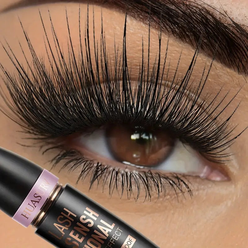 3D Fiber Long-Lasting Black Mascara – Waterproof Lash Extender