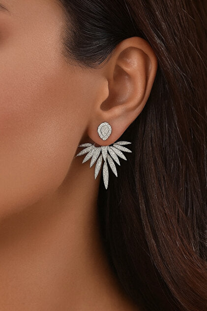 Diamond Feather Ear Jacket