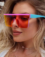 Oversized Square Sunglasses for Kids, Boys and Girls, Punk Frame Sunglasses