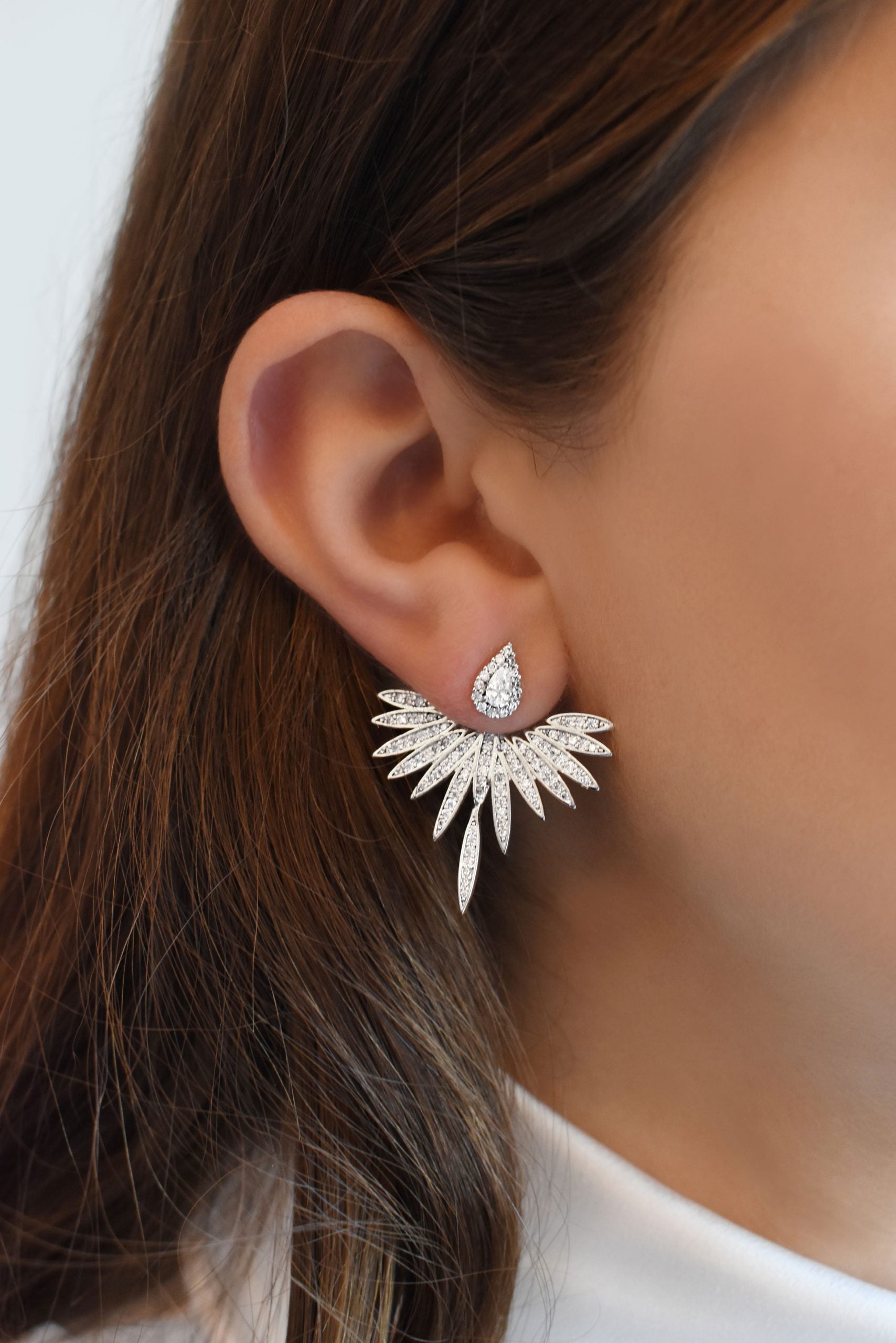 Diamond Feather Ear Jacket
