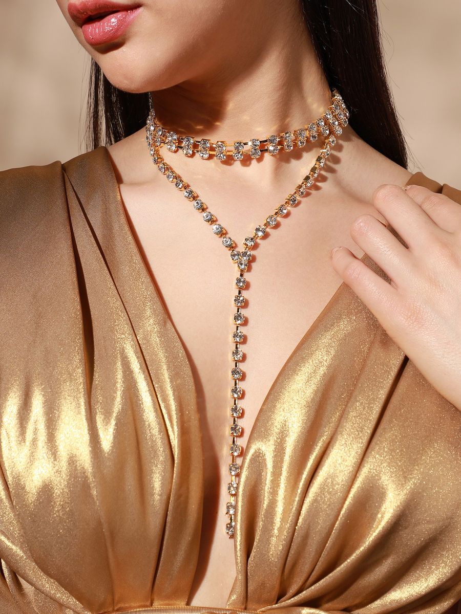 Silver Plated Designer Party Necklace for Women