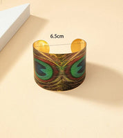 Peacock Feather Cuff Bracelet for Women – Mood, Minimalist, Trendy Hand Jewelry, Best-Selling Gift, Party 2024 New Style