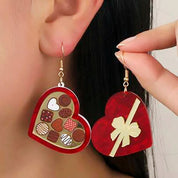 GLITTER ACRYLIC EARRINGS FOR WOMEN