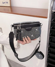 Bling Rhinestone Fanny Pack & Chest Bag BY SHEIN
