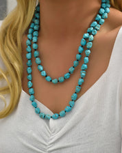 Turquoise Beaded Layered Necklace