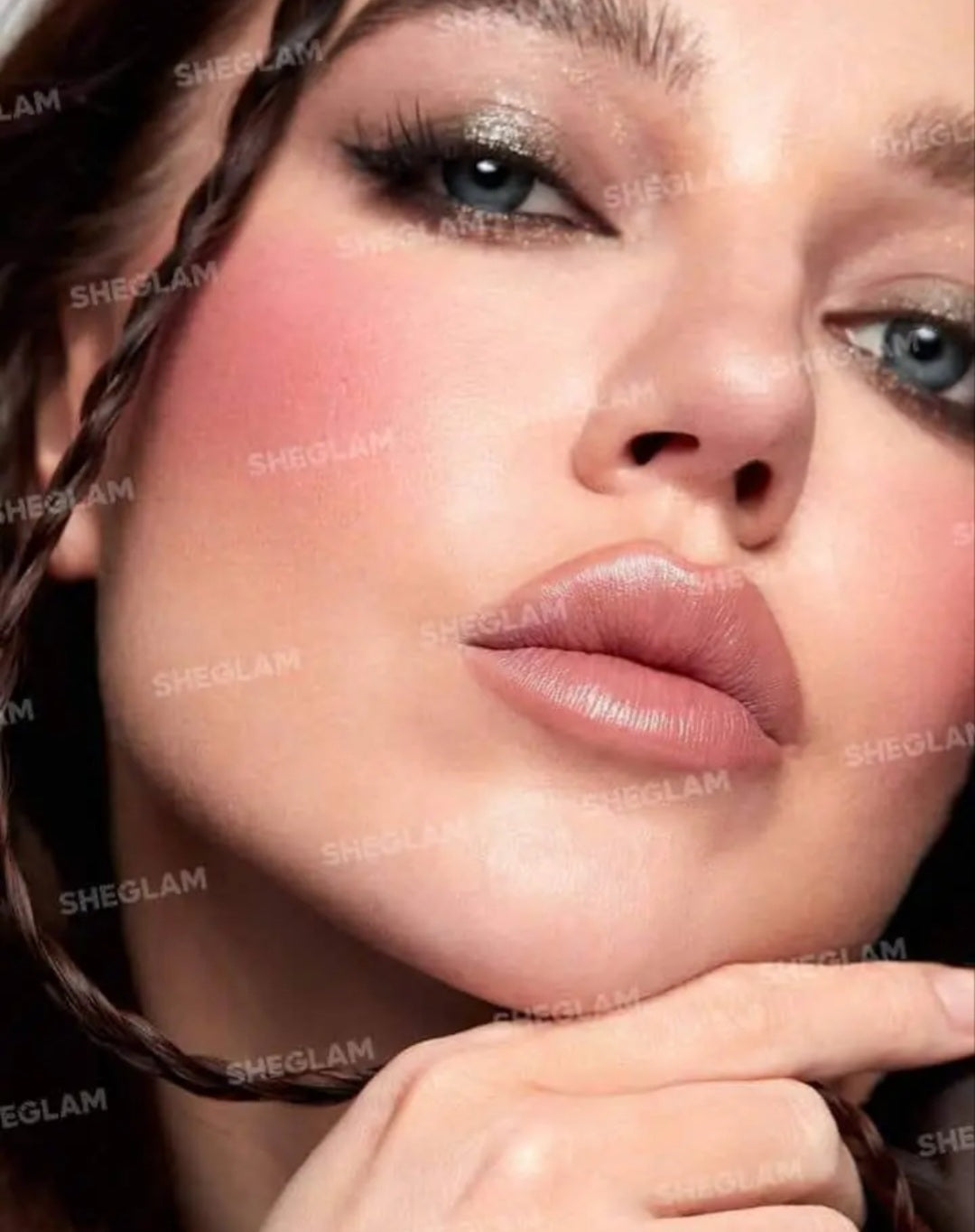 SHEGLAM Cheeky Color Jam-Rose Meadow Cream Blush Lip Cream Matte