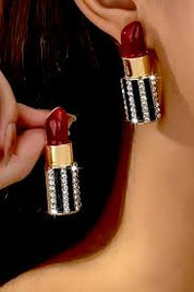 Sexy Red Lips Dangle Earrings