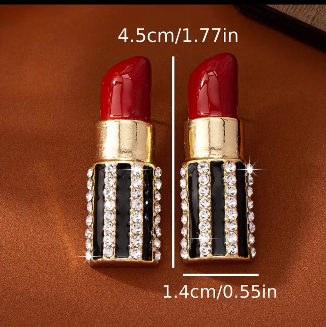 Sexy Red Lips Dangle Earrings