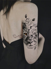 [SteadyINK] Waterproof Tattoo Sticker | Animal Series: Bear, Cat, Fox, Lion, Skull, Tiger, Wolf | Body Art for Makeup, Events, Music Festivals & Parties