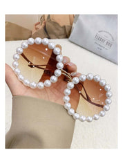 Exclusive Round Pearl Sunglasses