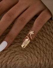1pc Summer Beach Wedding Season of graduation Gift Music Festival Nail Ring