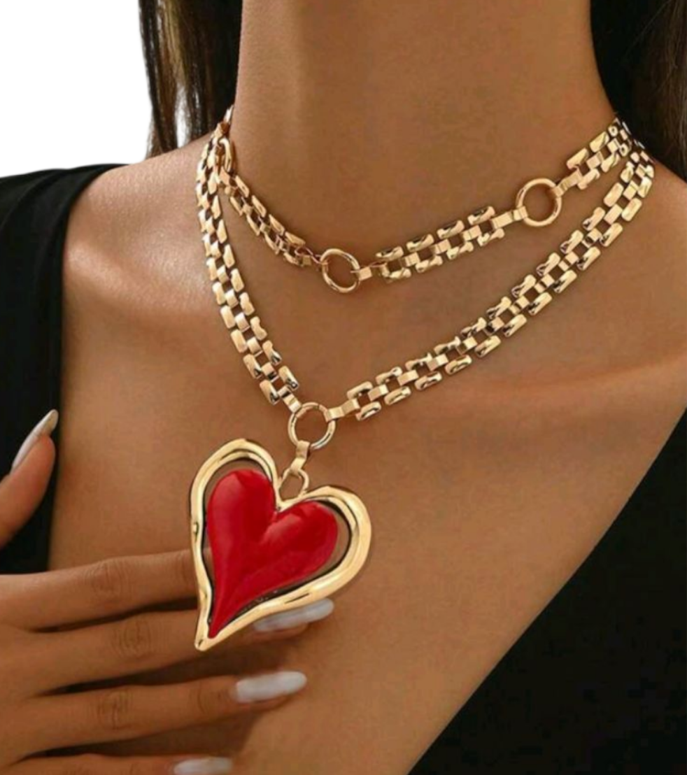 Red Heart Necklace