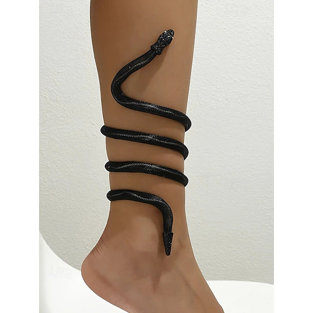Women’s Snake Bracelet for Halloween – Adjustable Gothic Snake Bangle, Perfect for Parties, Costumes, and Daily Wear