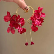 Exaggerated Sweet Style Gold Dangle Earrings
