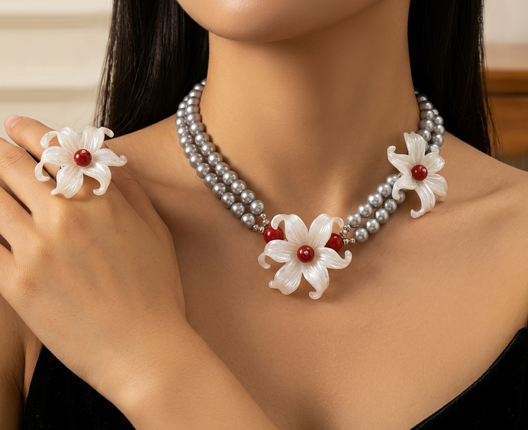 Eternal Bloom Pearl Set