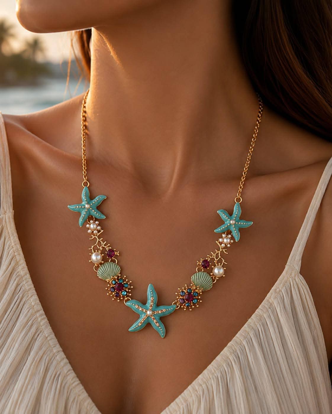 Marine Dream Statement Necklace