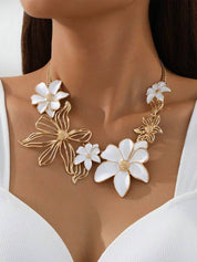 White flower necklace