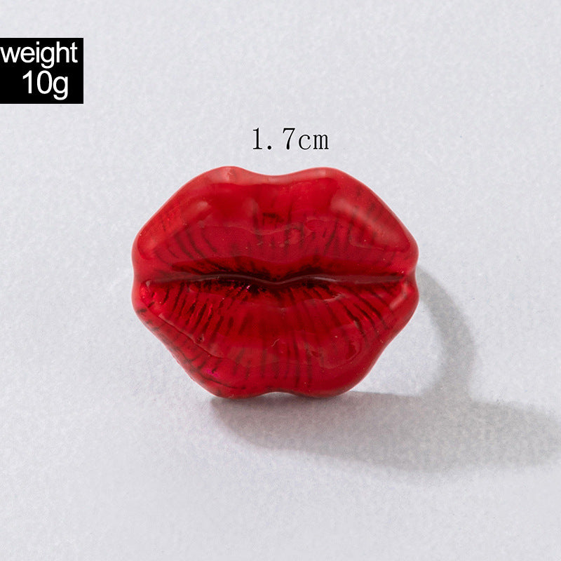 Ring  red lips