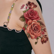 Fake Tattoo, 1 Sheet Flower Pattern Temporary Tattoo for Daily Decoration