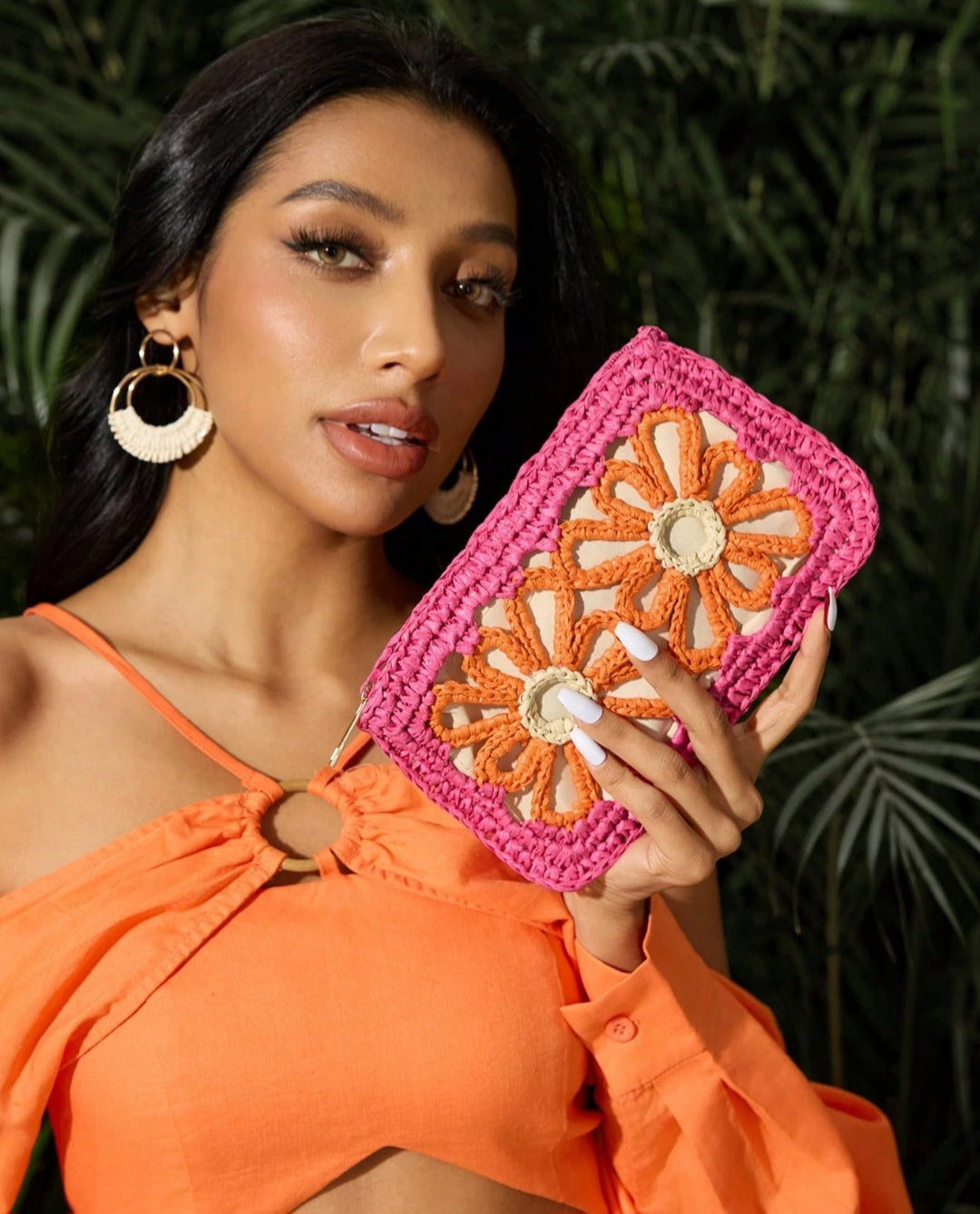 SHEIN SXY Ladies, Women Wristlet Bags, Straw Bag