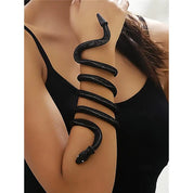 Women’s Snake Bracelet for Halloween – Adjustable Gothic Snake Bangle, Perfect for Parties, Costumes, and Daily Wear