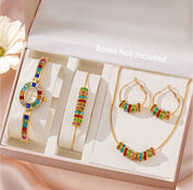 1 Set Ladies Watch Rhinestone & Bead Necklace Bracelet Decor Jewelry Set And Pre-Owned Ladies' Niche Luxury Fashionable Ins Style Elegant Watch Bracelet Suitable For Daily Wear Party And Other Occasions