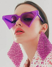 Wholesale Gafas De Sol Triangulares De Moda Con Personalidad Exagerada