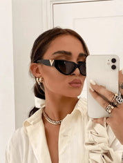 1 Pair Women’s Cat Eye V-Shaped Fashion Fashion Glasses