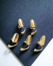 5pcs Luxurious Rhinestone Nail Rings Set, Perfect For Women Dance Performances, Parties And Gatherings